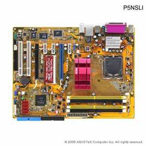 ASUS P5NSLI Gb LAN, nForce 570 SLI, 2xPCIex16,RAID