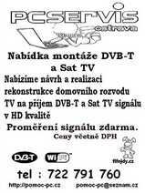 Internet / DVB-T / SAT / Kamery v O
