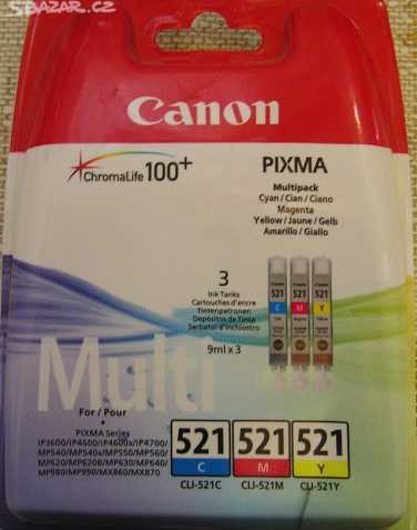 Prodám originál Canon Cli 521 3pack